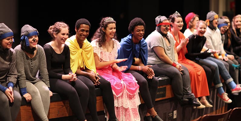 The cast of Millikin University's production of Super Sidekick: The Musical The Golden K Kiwanis of Decatur, IL sponsored a production of Super Sidekick mounted by Millikin University's School of Theatre and Dance - musicals for kids, children's theatre, TYA, shows for kids, kids shows