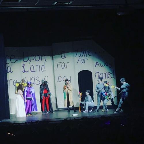 Neosho Drama at Neosho High School presents Super Sidekick: The Musical, directed by Meg Aleshire